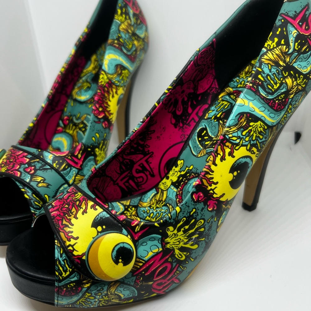 Iron Fist “Oh No!” Platform Heels